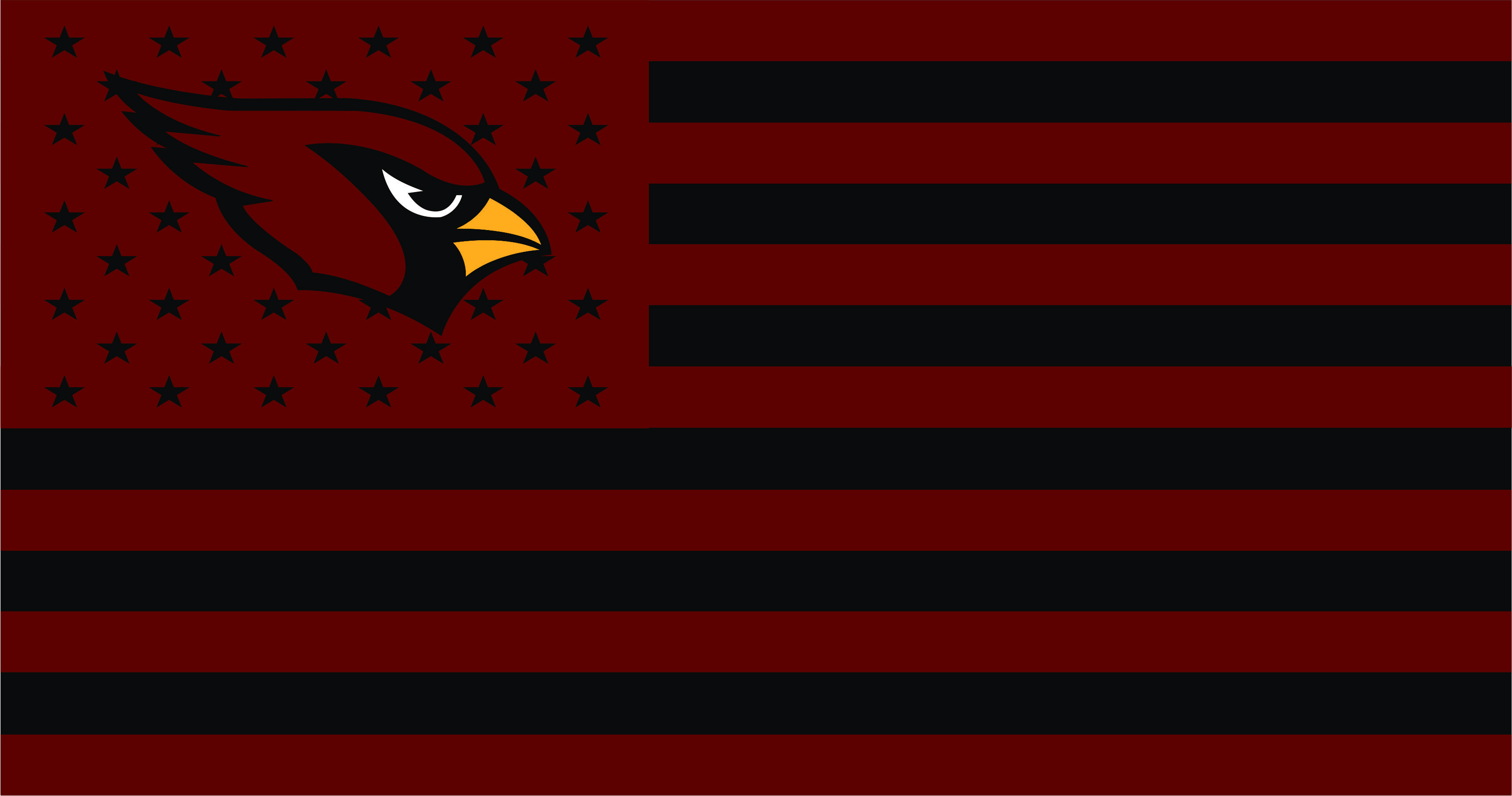 Arizona Cardinals Flag001 logo vinyl decal